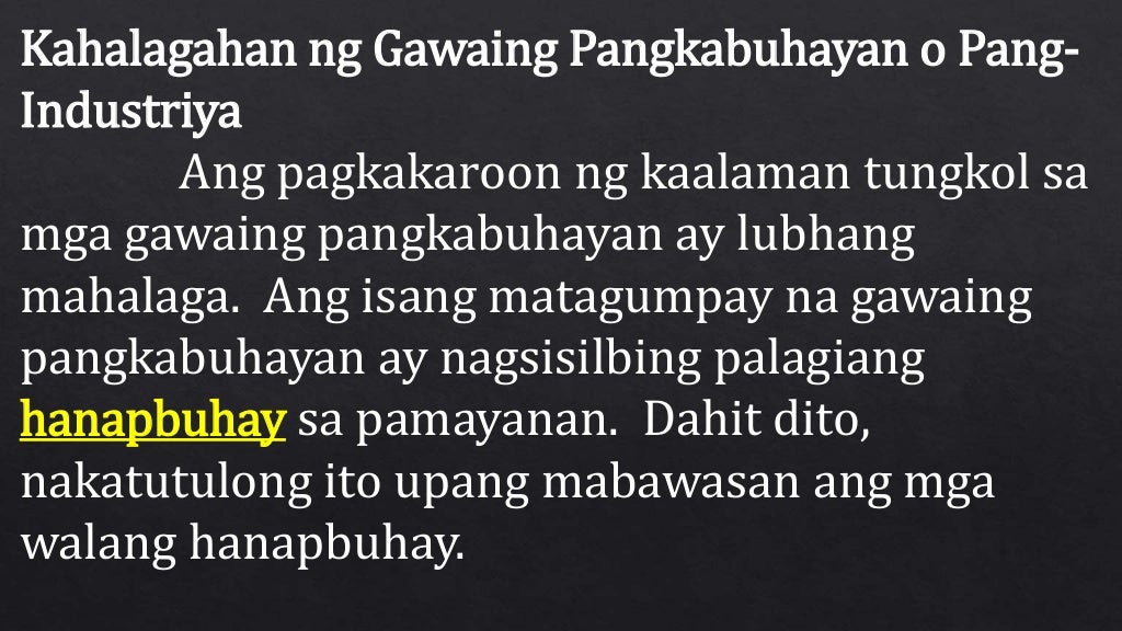 Epp 6 industrial arts 3rd quarter mga gawaing pangindustriya