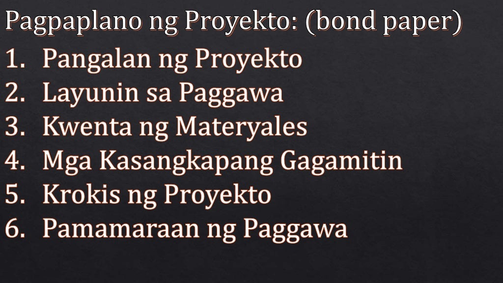 Epp 6 industrial arts 3rd quarter mga gawaing pangindustriya
