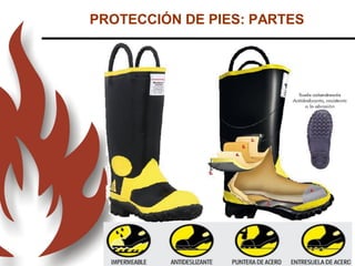 PROTECCIÓN DE PIES: PARTES
 