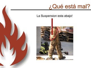 ¿Qué está mal?
La Suspension esta abajo!
 