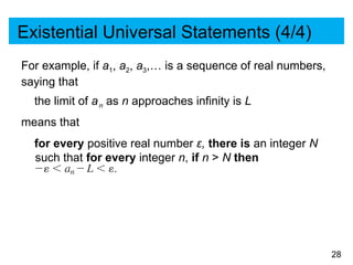 Speaking Mathematically Slide from a discrete math course | PPTX