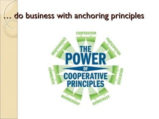 …… do business with anchoring principlesdo business with anchoring principles
 