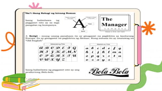 Iba't Ibang Uri ng Lettering Styles at mga Gabay sa Pagleletra | PPTX