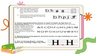Iba't Ibang Uri ng Lettering Styles at mga Gabay sa Pagleletra | PPTX