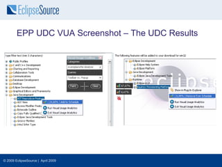 EPP UDC VUA Screenshot – The UDC Results




© 2009 EclipseSource | April 2009
 