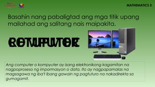 EPP WEEK 1 DAY 1.pptx June 24, 2025 Mga Kahalagayan ng Web Browser | PPTX