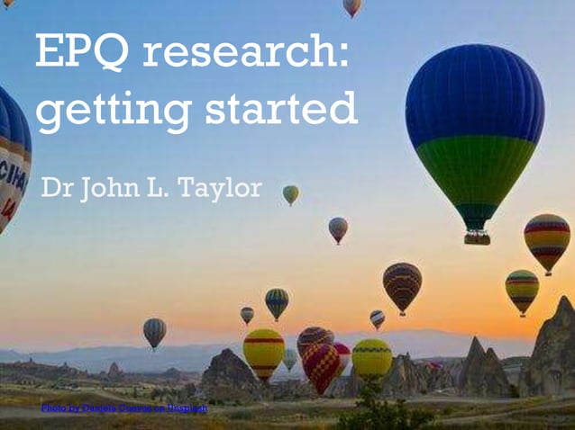 EPQ Research: Getting Started | PPTX | Robotics | Technology & Computing