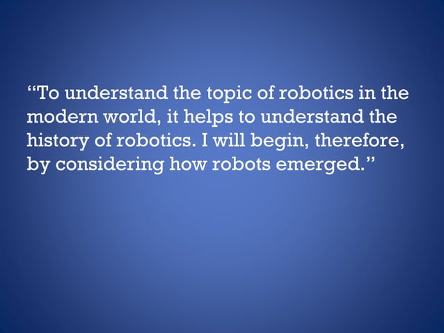 EPQ Research: Getting Started | PPTX | Robotics | Technology & Computing