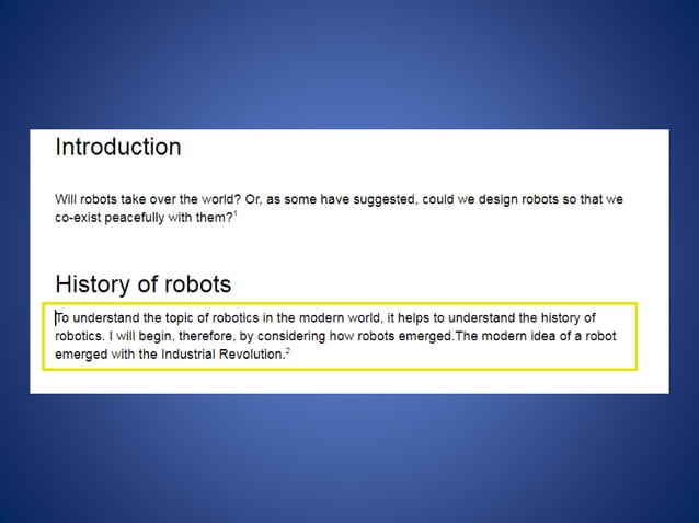 EPQ Research: Getting Started | PPTX | Robotics | Technology & Computing