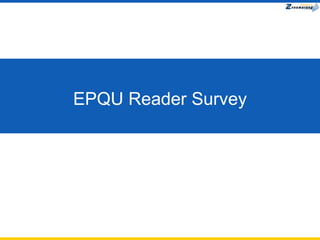 EPQU Reader Survey 