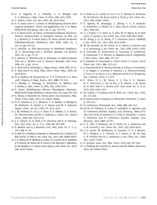 This journal is ©The Royal Society of Chemistry 2018 Chem. Soc. Rev., 2018, 47, 2534--2553 | 2553
18 A. T. Taguchi, P. J. O’Malley, C. A. Wraight and
S. A. Dikanov, J. Phys. Chem. B, 2014, 118, 1501–1509.
19 C. Duboc, Chem. Soc. Rev., 2016, 45, 5834–5847.
20 G. R. Eaton and S. S. Eaton, in Multifrequency Electron Para-
magnetic Resonance: Theory and Applications, ed. S. K. Misra,
Wiley-VCH, New Jersey, 2011, ch. 17, pp. 719–753.
21 S. S. Eaton and G. R. Eaton, in Biological Magnetic Resonance:
Distance Measurements in Biological Systems by EPR, ed.
L. J. Berliner, S. S. Eaton and G. R. Eaton, Kluwer Academic
Publishers-Plenum Publishers, New York, 2000, ch. 2,
vol. 19, pp. 29–154.
22 G. Jeschke, in ESR Spectroscopy in Membrane Biophysics,
ed. L. Hemminga and L. Berliner, Springer US, Boston,
2007, ch. 2, pp. 17–47.
23 J. Harmer, G. Mitrikas and A. Schweiger, in High Resolution
EPR, ed. L. Berliner and G. Hanson, Springer, New York,
2009, ch. 2, pp. 13–61.
24 S. Stoll and A. Schweiger, J. Magn. Reson., 2006, 178, 42–55.
25 S. Stoll and R. D. Britt, Phys. Chem. Chem. Phys., 2009, 11,
6614–6625.
26 H. J. Hogben, M. Krzystyniak, G. T. P. Charnock, P. J. Hore
and I. Kuprov, J. Magn. Reson., 2011, 208, 179–194.
27 A. Okafuji, A. Schnegg, E. Schleicher, K. Möbius and
S. Weber, J. Phys. Chem. B, 2008, 112, 3568–3574.
28 F. Neese, Multifrequency Electron Paramagnetic Resonance,
Wiley-VCH Verlag GmbH  Co. KGaA, 2011, ch. 6, pp. 295–326.
29 E. Morra, S. Maurelli, M. Chiesa and S. Van Doorslaer, Phys.
Chem. Chem. Phys., 2015, 17, 20853–20860.
30 N. K. Solanki, E. J. L. McInnes, F. E. Mabbs, S. Radojevic,
M. McPartlin, N. Feeder, J. E. Davies and M. A. Halcrow,
Angew. Chem., Int. Ed., 1998, 37, 2221–2223.
31 J. M. Holland, X. Liu, J. P. Zhao, F. E. Mabbs, C. A. Kilner,
M. Thornton-Pett and M. A. Halcrow, J. Chem. Soc., Dalton
Trans., 2000, 19, 3316–3324.
32 J. F. Gibson, D. O. Hall, J. H. Thornley and F. R. Whatley,
Proc. Natl. Acad. Sci. U. S. A., 1966, 56, 987–990.
33 R. Malkin and A. J. Bearden, Proc. Natl. Acad. Sci. U. S. A.,
1971, 68, 16–19.
34 S. Stoll, H. S. Shafaat, J. Krzystek, A. Ozarowski, M. J. Tauber, J. E.
Kim and R. D. Britt, J. Am. Chem. Soc., 2011, 133, 18098–18101.
35 C. J. Adams, R. B. Bedford, E. Carter, N. J. Gower, M. F. Haddow,
J. N. Harvey, M. Huwe, M. Á. Cartes, S. M. Mansell, C. Mendoza,
D. M. Murphy, E. C. Neeve and J. Nunn, J. Am. Chem. Soc., 2012,
134, 10333–10336.
36 A. Zoleo, R. G. Lawler, X. Lei, Y. Li, Y. Murata, K. Komatsu,
M. Di Valentin, M. Ruzzi and N. J. Turro, J. Am. Chem. Soc.,
2012, 134, 12881–12884.
37 T. Spatzal, M. Aksoyoglu, L. Zhang, S. L. A. Andrade,
E. Schleicher, S. Weber, D. C. Rees and O. Einsle, Science,
2011, 334, 940.
38 C. J. Fugate, T. A. Stich, E. G. Kim, W. K. Myers, R. D. Britt
and J. T. Jarrett, J. Am. Chem. Soc., 2012, 134, 9042–9045.
39 W. Wang, J. Li, K. Wang, T. I. Smirnova and E. Oldfield,
J. Am. Chem. Soc., 2011, 133, 6525–6528.
40 M. M. Roessler, R. M. Evans, R. A. Davies, J. Harmer and
F. A. Armstrong, J. Am. Chem. Soc., 2012, 134, 15581–15594.
41 S. Grimaldi, R. Arias-Cartin, P. Lanciano, S. Lyubenova,
B. Endeward, T. F. Prisner, A. Magalon and B. Guigliarelli,
J. Biol. Chem., 2010, 285, 179–187.
42 J. Krzystek, A. Ozarowski, J. Telser and D. C. Crans, Coord.
Chem. Rev., 2015, 301, 123–133.
43 J. Ferrando-Soria, E. Moreno Pineda, A. Chiesa, A. Fernandez,
S. A. Magee, S. Carretta, P. Santini, I. J. Vitorica-Yrezabal,
F. Tuna, G. A. Timco, E. J. L. McInnes and R. E. P. Winpenny,
Nat. Commun., 2016, 7, 11377.
44 P. Dinis, D. L. M. Suess, S. J. Fox, J. E. Harmer,
R. C. Driesener, L. De La Paz, J. R. Swartz, J. W. Essex,
R. D. Britt and P. L. Roach, Proc. Natl. Acad. Sci. U. S. A.,
2015, 112, 1362–1367.
45 W. Lubitz, F. Lendzian and R. Bittl, Acc. Chem. Res., 2002,
35, 313–320.
46 N. Hirota and S. Yamauchi, J. Photochem. Photobiol., C, 2003,
4, 109–124.
47 D. Carbonera, Photosynth. Res., 2009, 102, 403–414.
48 (a) M. Di Valentin, S. Ceola, E. Salvadori, G. Agostini and
D. Carbonera, Biochim. Biophys. Acta, Bioenerg., 2008, 1777,
186–195; (b) M. Di Valentin, C. E. Tait, E. Salvadori, L. Orian,
A. Polimeno and D. Carbonera, Biochim. Biophys. Acta,
Bioenerg., 2014, 1837, 85–97.
49 C. E. Tait, P. Neuhaus, M. D. Peeks, H. L. Anderson and
C. R. Timmel, J. Am. Chem. Soc., 2015, 137, 8284–8293.
50 J. E. Lovett, M. Hoﬀmann, A. Cnossen, A. T. J. Shutter,
H. J. Hogben, J. E. Warren, S. I. Pascu, C. W. M. Kay,
C. R. Timmel and H. L. Anderson, J. Am. Chem. Soc., 2009,
131, 13852–13859.
51 G. Jeschke, Annu. Rev. Phys. Chem., 2012, 63, 419–446.
52 A. Fielding, M. Concilio, G. Heaven and M. Hollas, Molecules,
2014, 19, 16998–17025.
Tutorial Review Chem Soc Rev
Published
on
02
March
2018.
Downloaded
by
California
State
University
at
Fresno
on
04/05/2018
16:14:13.
View Article Online
 