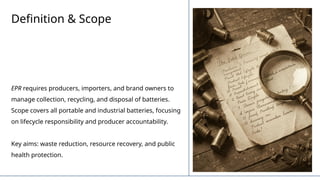 Comprehensive Guide to EPR Certification and Battery Waste Management ...