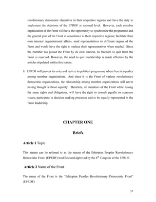Eprdf Ethiopian People's Revolutionary Democratic Front ( E.P.R.D.F.) major ...