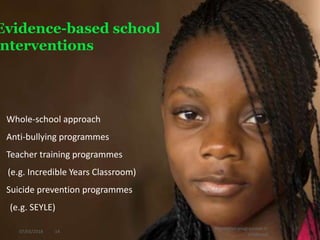 Effective childhood prevention of mental health problems | PPTX