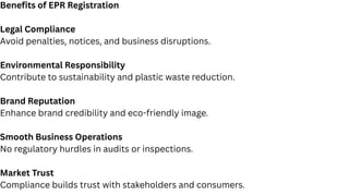 EPR Registration for Plastic Waste: Process, Rules & Compliance | PDF