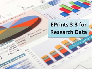 EPrints 3.3 for Research Data Draft v1.1 April 13 th   2011 