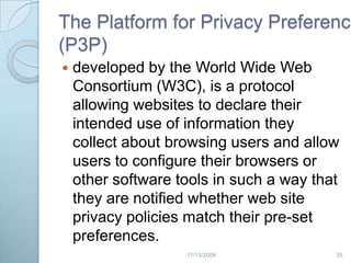 Other Technical ResortsAnti-virus softwareFirewalls & ProxiesEncryption toolsAnonymizer342/20/2009