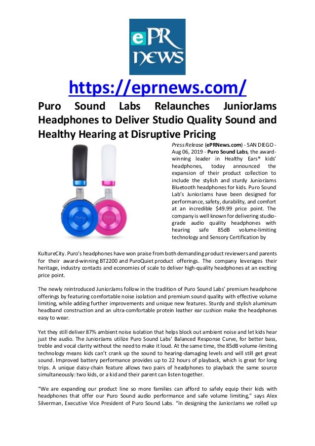 puro junior jams headphones