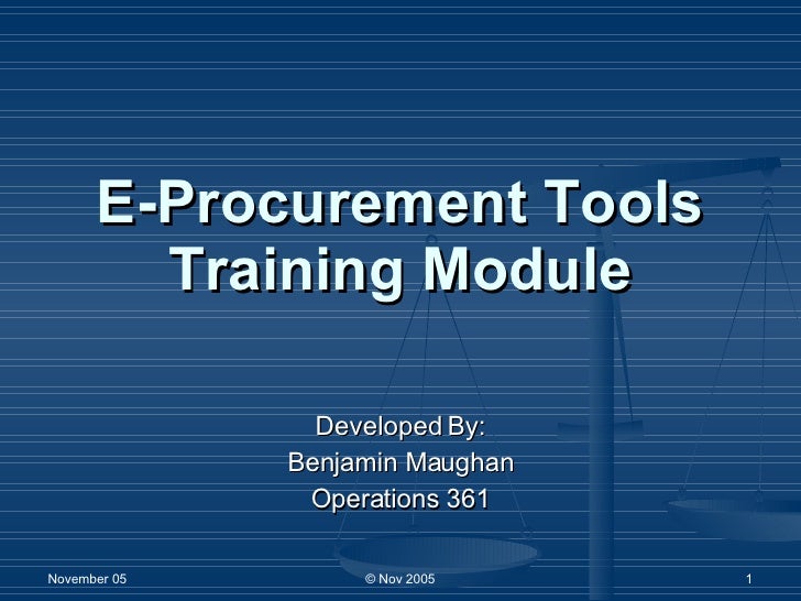 E Procurement