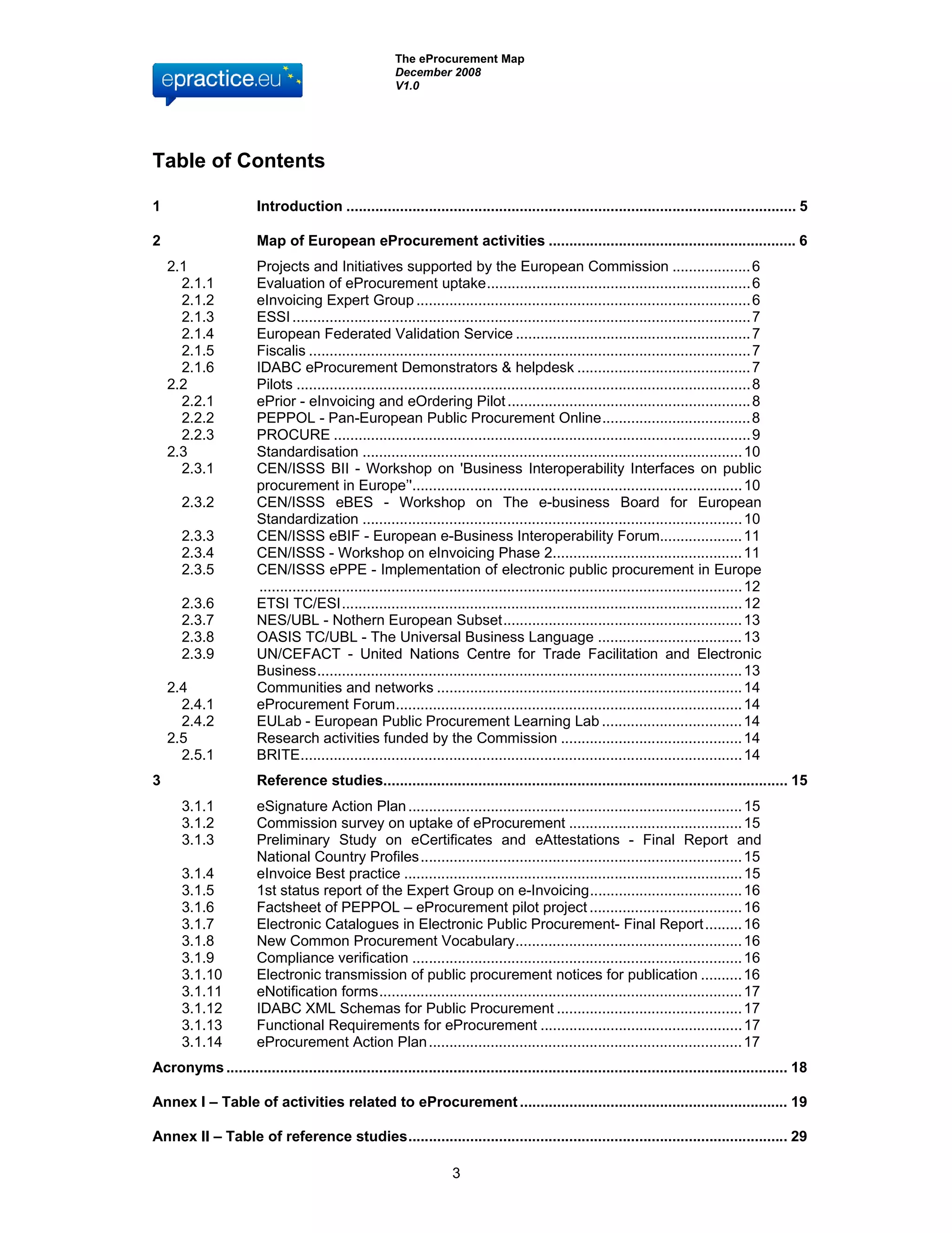eProcurement Map Report Final IDABC