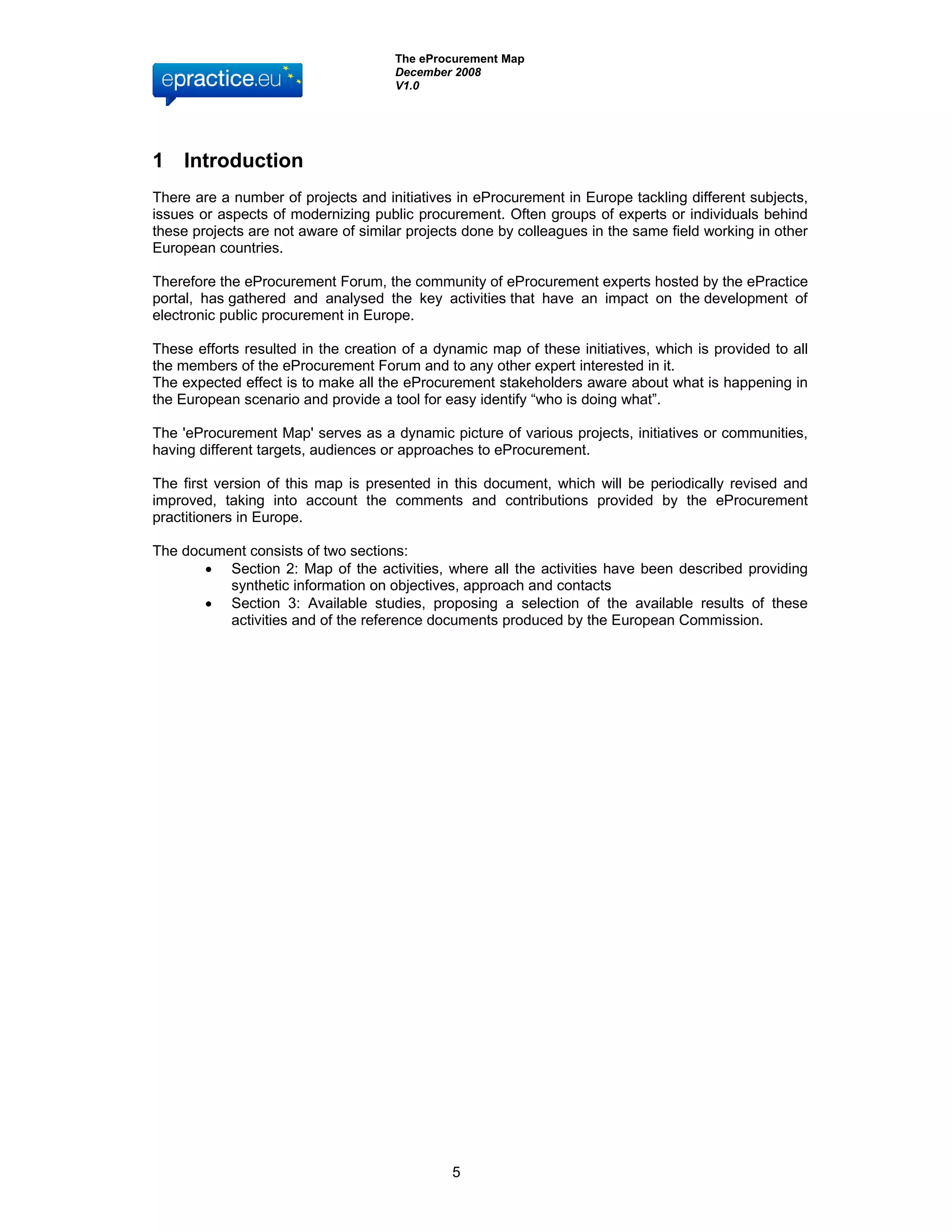 eProcurement Map Report Final IDABC