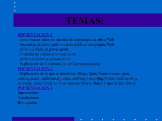 PROYECTO DE INFORMATICA | PPTX