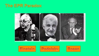 The EPR Paradox
 