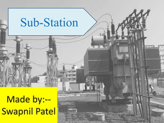 Sub-Station
Made by:--
Swapnil Patel
 