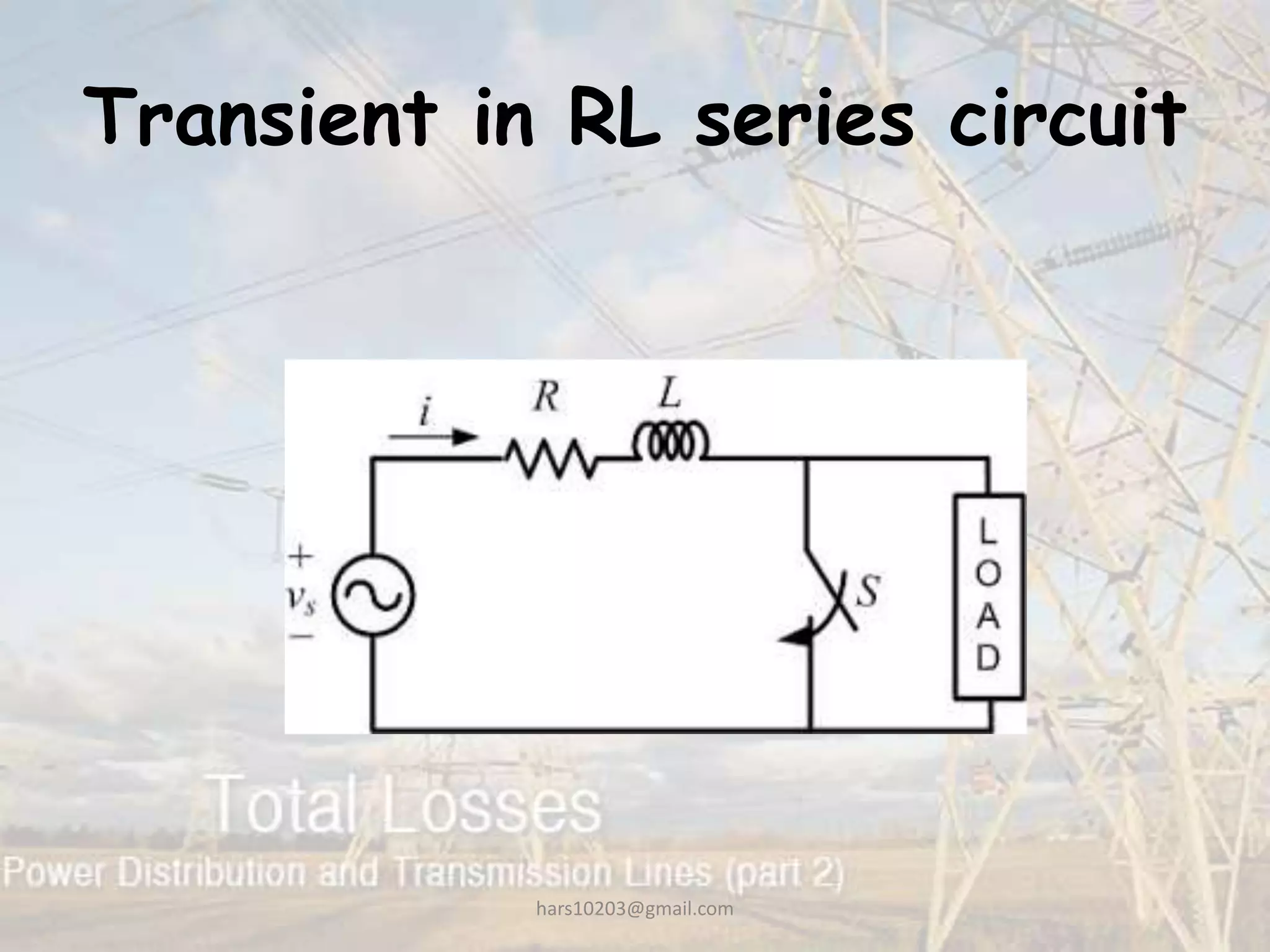 Transient in RL series circuit
hars10203@gmail.com