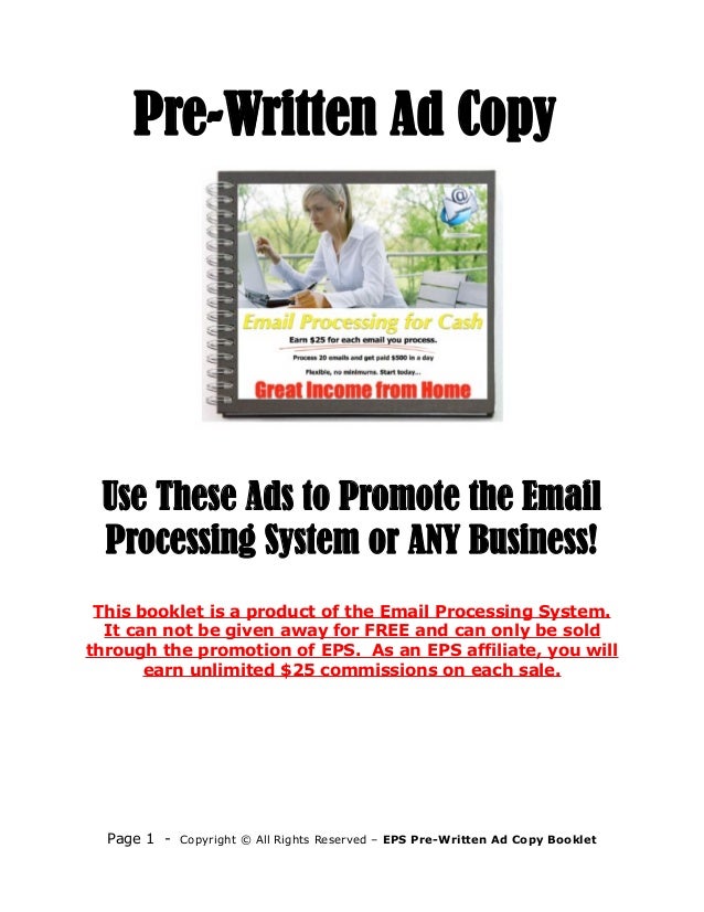 Image result for prewritten ads images
