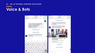 AI - ML AT EXPEDIA PAR TNER SOLUTIONS
Voice & Bots
 