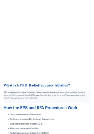 EPS & RFA Cardiac Treatment Cost in India: Affordable, Advanced Heart ...