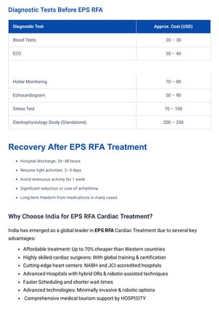 EPS & RFA Cardiac Treatment Cost in India: Affordable, Advanced Heart ...