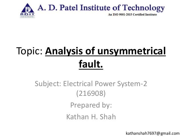 literature review on unsymmetrical fault analysis