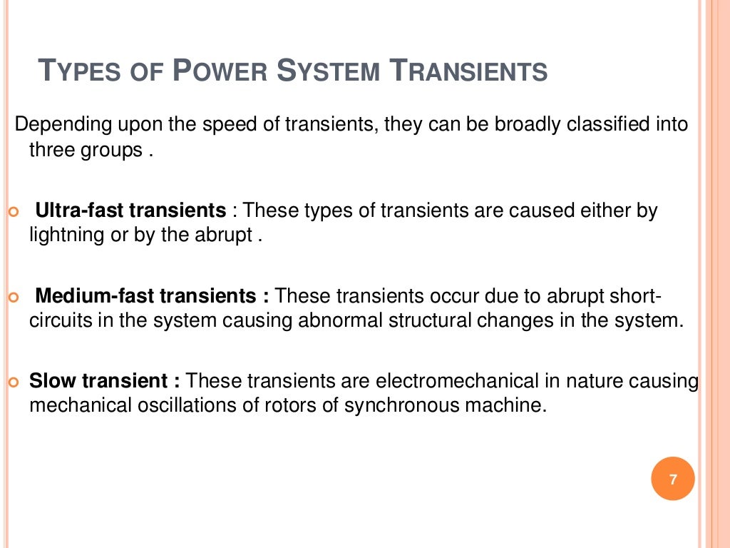 Transient in Power system