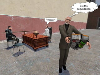 E o que parece ser o problema? Efeitos secundários… 