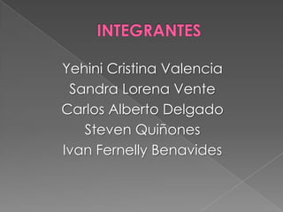 Yehini Cristina Valencia
 Sandra Lorena Vente
Carlos Alberto Delgado
   Steven Quiñones
Ivan Fernelly Benavides
 