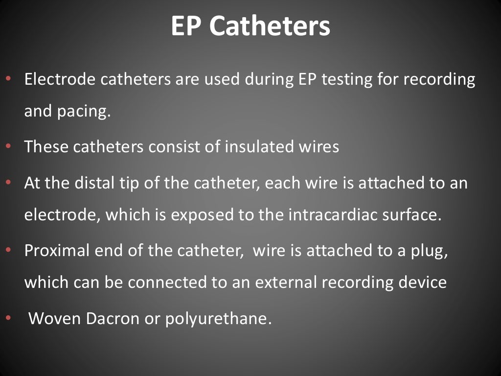Electrophysiology study basics