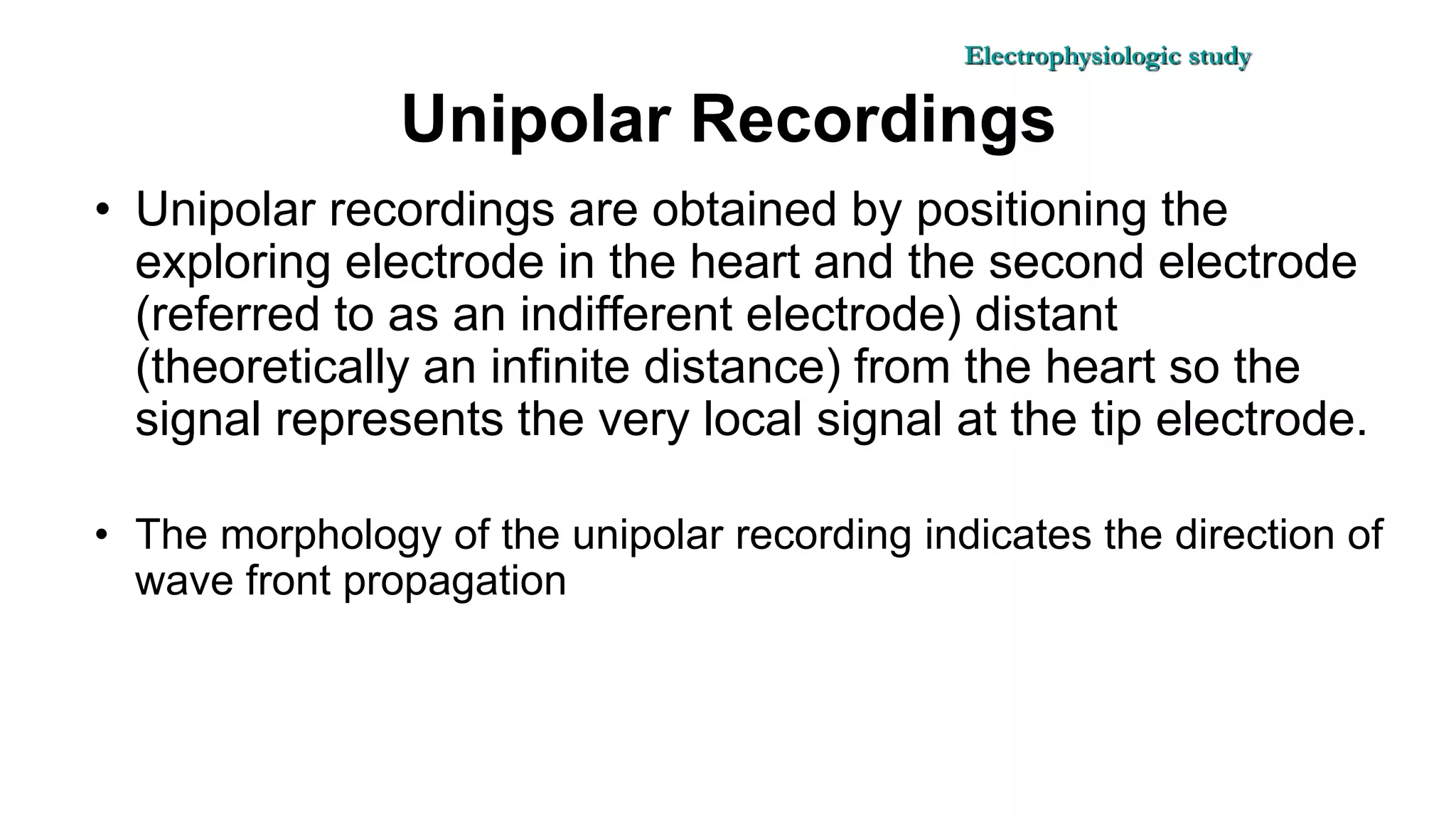Basics of Electrophysiologic study, part 1 (2020)