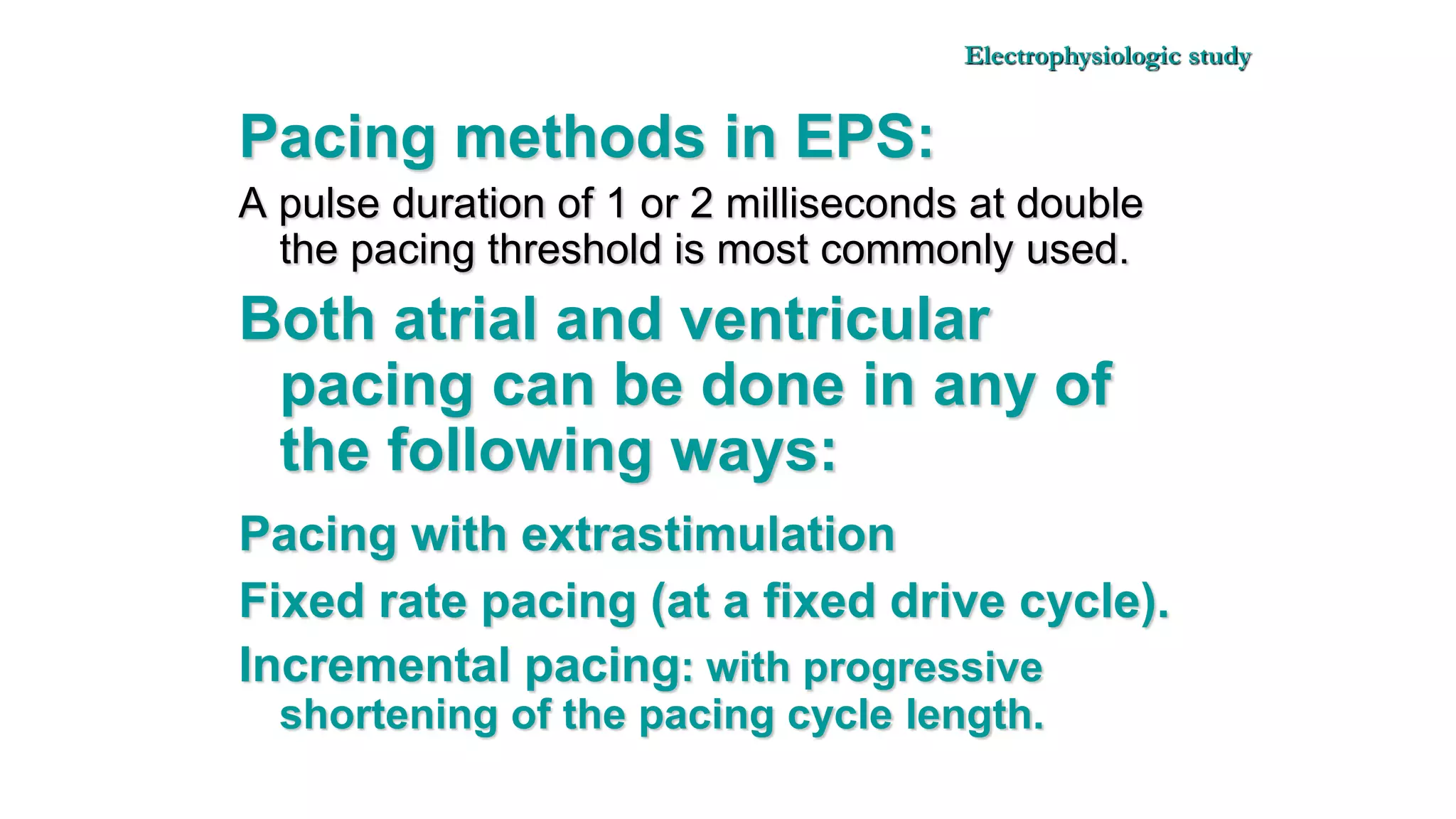 Basics of Electrophysiologic study, part 1 (2020)