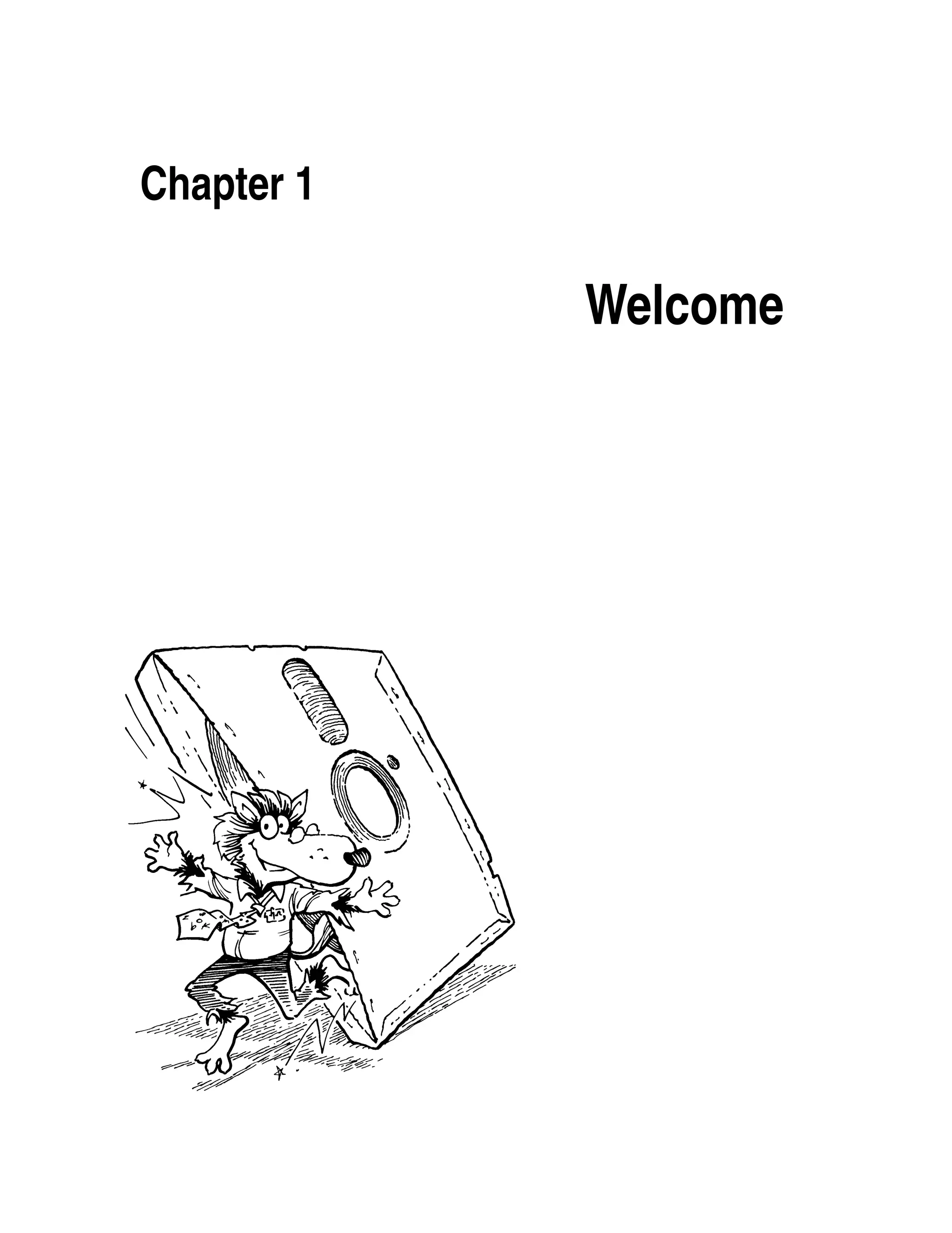 Chapter 1

            Welcome
 