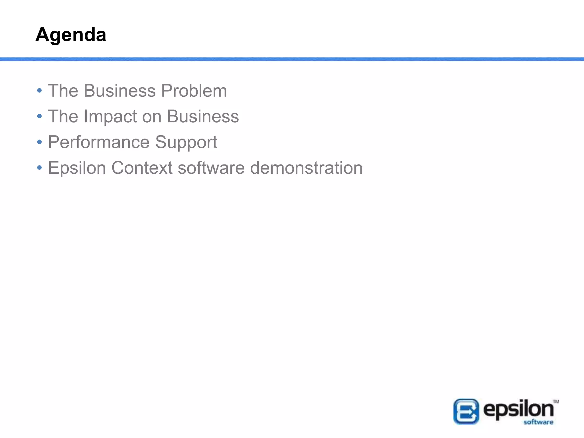 The business problem
Users
Systems
Info
 
