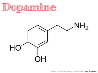 Dopamine 
Thanks for the inspiration to this slide, Gabe Zicherman! 
 