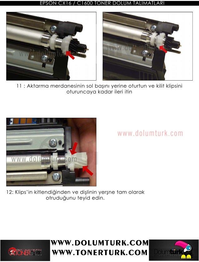 Epson Cx16 Nfi Toneri Nasil Doldurulur Epson C1600 Toneri Nasil Dol