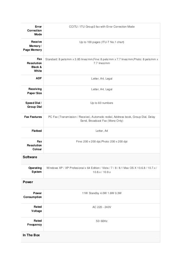 epson l565 printer specification