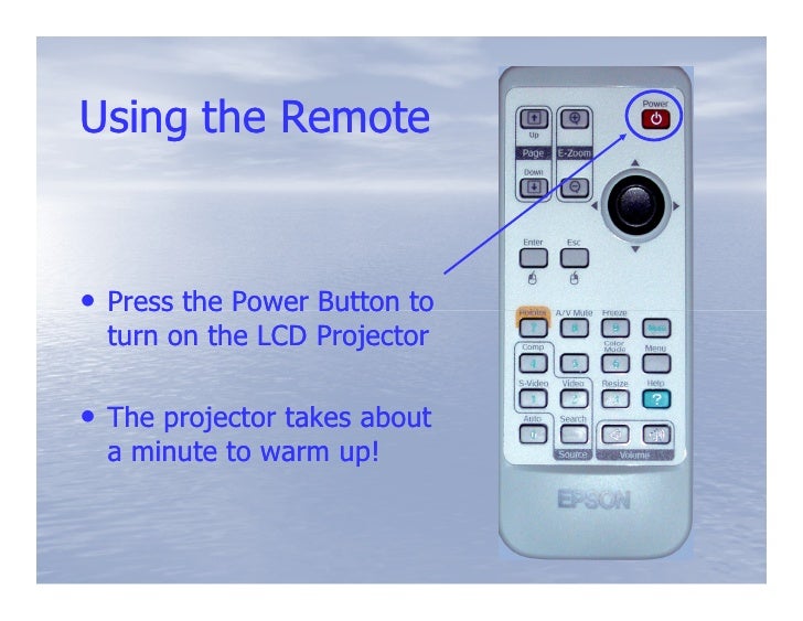 Epson LCD Projector Instructions
