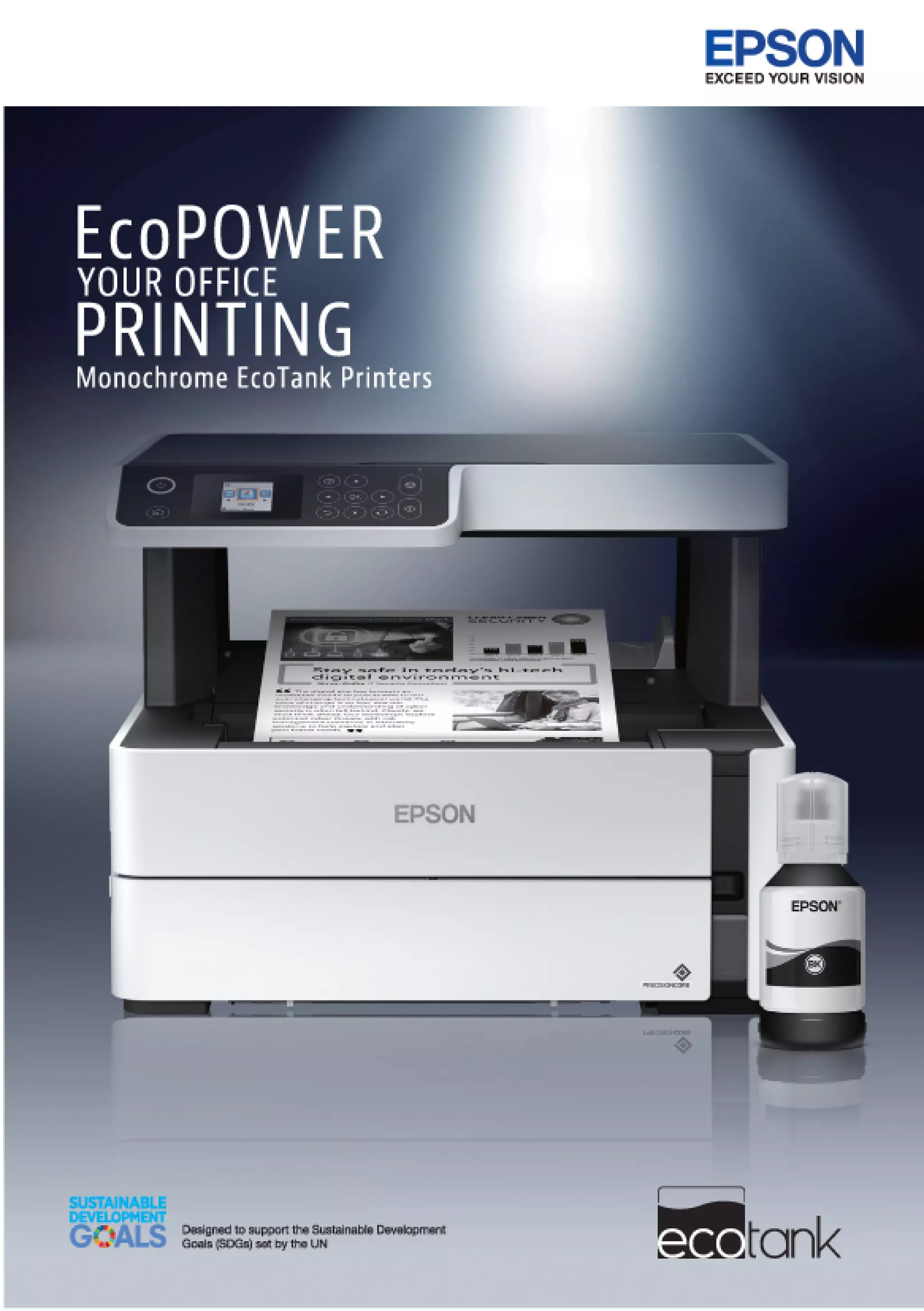 EcoPowering Office Printing with Epson Monochrome EcoTank Printers PDF