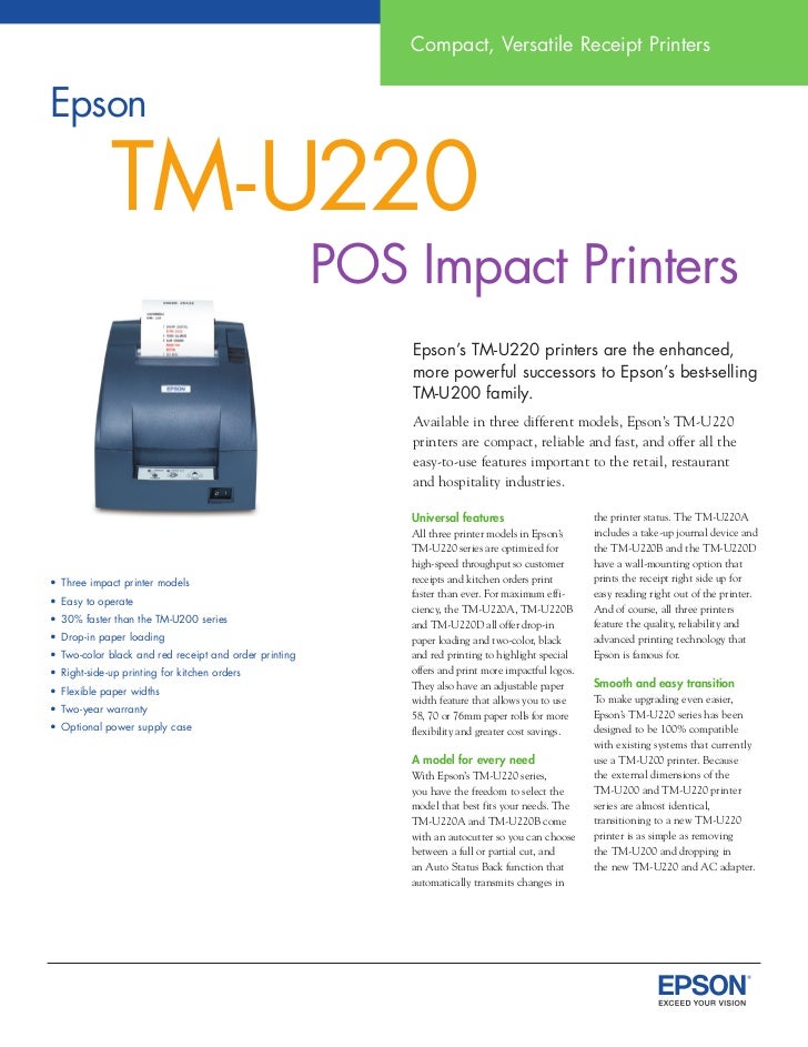 epson u220 printer driver