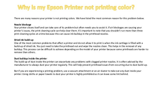 why is my epson printer not printing black why is my epson printer not printing black