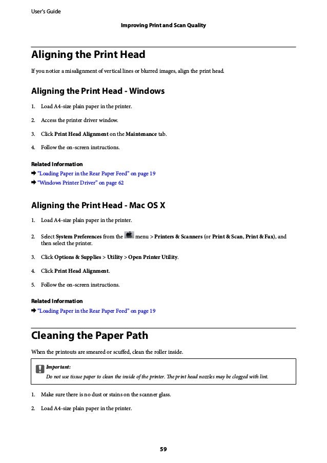 Epson printer utility 4 download for mac